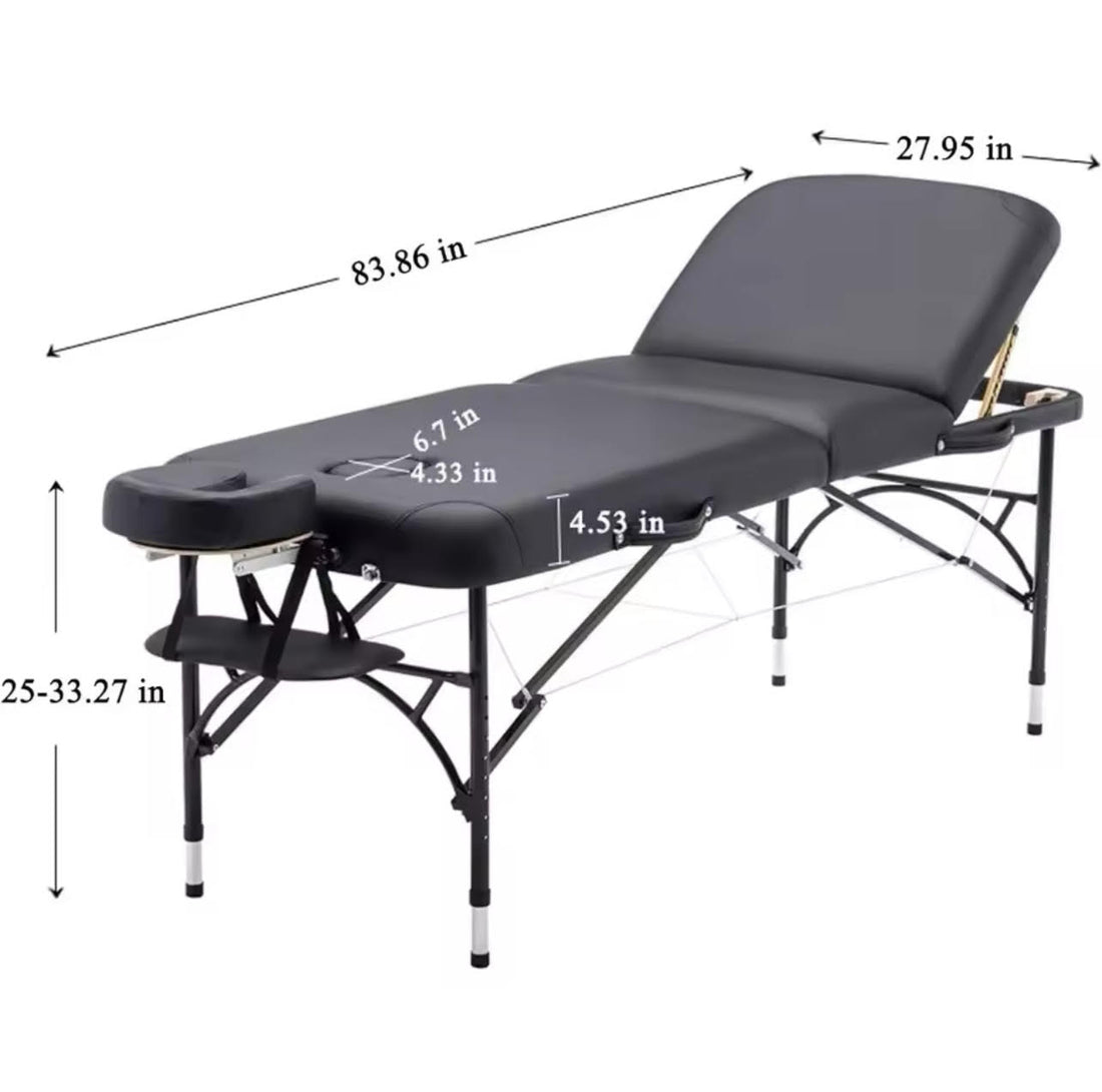 Lightweight Massage table with Aluminum Legs