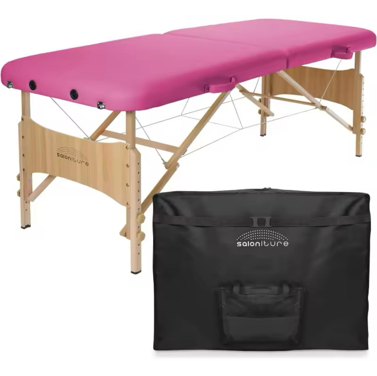 Basic Portable Folding Massage Table - Hot Pink