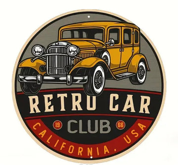 RETRO CAR Sign